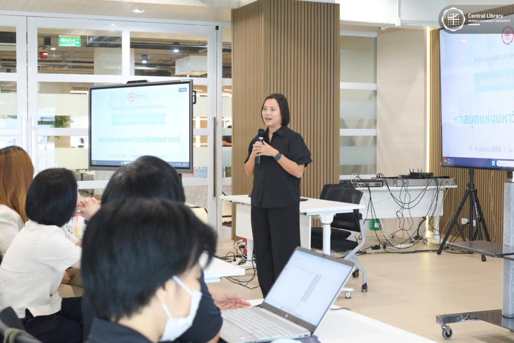 ต้อนรับคณะศึกษาดูงานจากหอสมุด มธ (4)